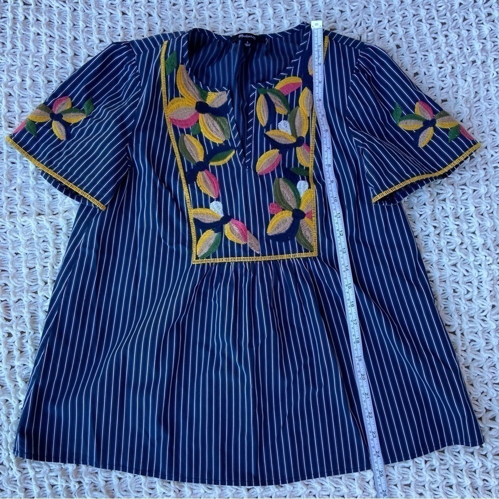 MADEWELL Women’s Blouse Sz S Cottage Core Floral Core Hyperfeminine Sustainable - Picture 5 of 10